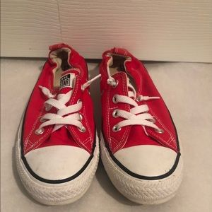 Red Women's Converse Chuck Taylor Shoreline Slip-On Shoes